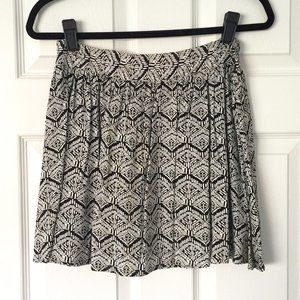 Abstract Tribal Print Mini Skirt